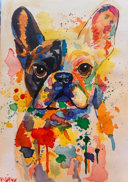 Hundeportrait Redfoxart